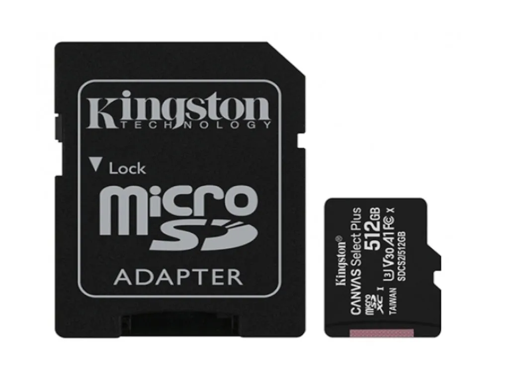 Kingston Memorije kartice KINGSTON SDCS2/512GB/microSD/512GB/Class U1/100MB/s-85MB/s+adapter Slika 2